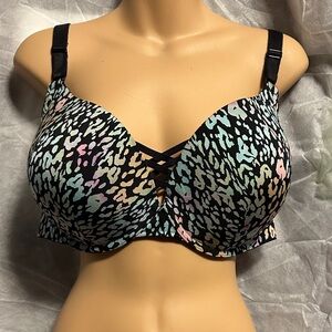Stylish Multicolor Leopard Print Bra